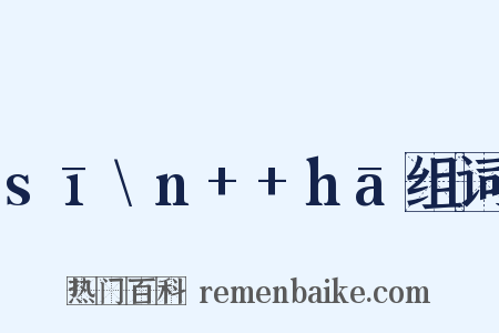 sī\n++hā组词是什么意思的图片